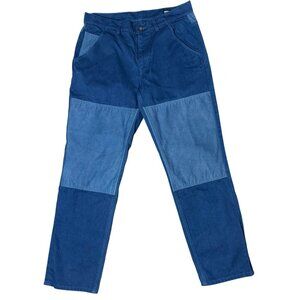 Arpenteur Patchwork Cotton Work Pants Blue Size 34 Made in France Workwear Herit